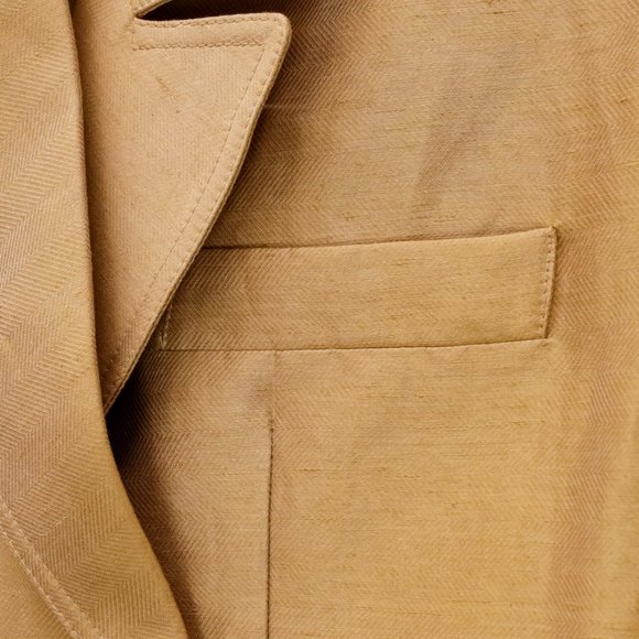 Smythe Tan Double-Breasted Blazer - Picture 8 of 10